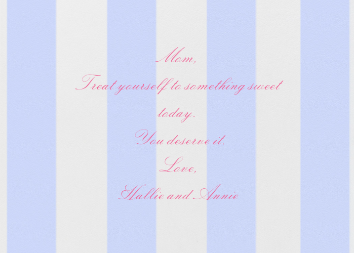 Awning Stripe - Mother's Day Card by Paperless Post