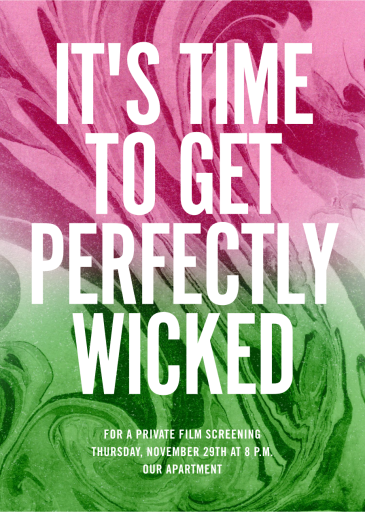 Vivid Marble - Viewing Party Invitation by Paperless Post