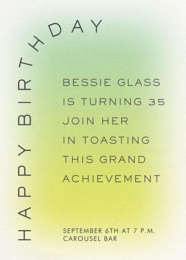 Warm Haze - Birthday Invitation by paperless_post