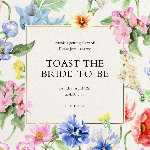 Where Love Blooms - Bridal Shower Invitation by Liberty