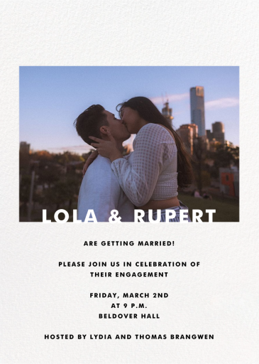 Tall Horizontal (Photo) - Bridal Shower Invitation by Paperless Post