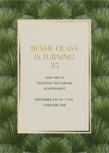 Fescue - Birthday Invitation by Schumacher