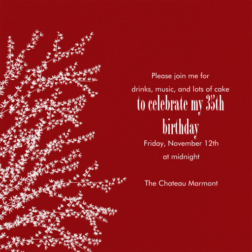 Forsythia Branch by Paperless Post