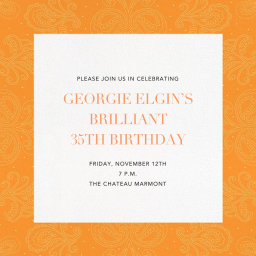 Amalfi (New) - Birthday Invitation by Paperless Post