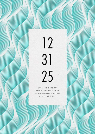 Vertical Waves - New Year's Eve Invitation by Paperless Post