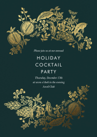 Gold Pomegranate - Corporate Holiday Party Invitation by Rifle Paper Co.