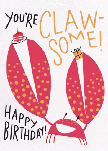 Claw-Some - Birthday Card by Hello!Lucky
