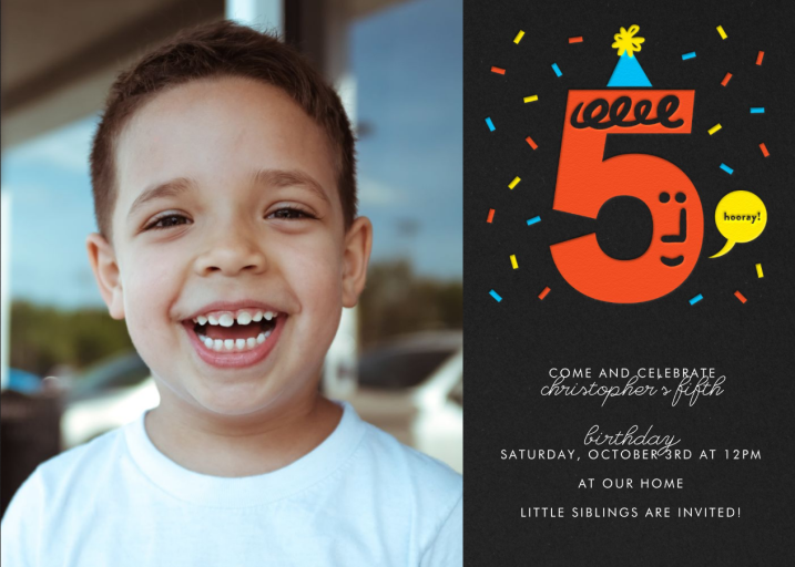 Birthday Faces Photo - Birthday Invitation by The Indigo Bunting