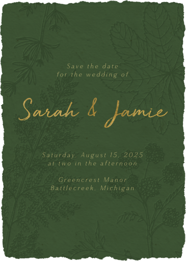 Leaf Impressions - Invitation by Inquisited