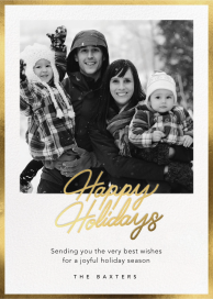 Shiny Border - Holiday Card by Paperless Post