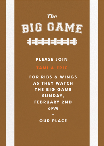 Football Party - Ball - Get-Together Invitation by Paperless Post