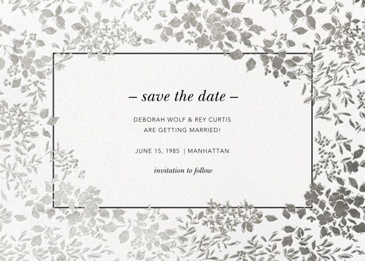 Richmond Park (Save the Date) by Oscar de la Renta
