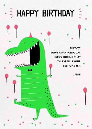 Roar-some Party - Birthday Card by Hello!Lucky