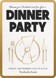 Dinner Napkin - Dinner Party Invitation by Paperless Post