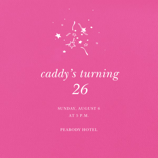 Magenta - Birthday Invitation by Paperless Post