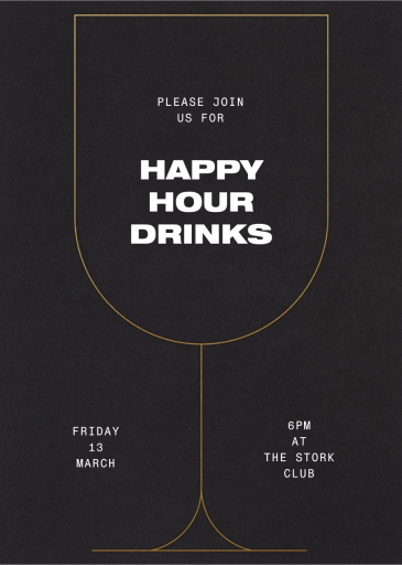 Grenache - Happy Hour Invitation by Paperless Post