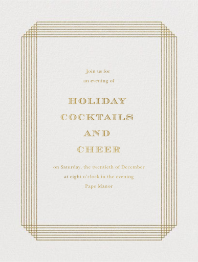 Escalier - Holiday Party Invitation by Paperless Post