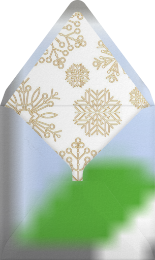 Etched Snowflakes - Paperless Post Envelope