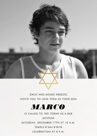 Geo Magen - Bar & Bat Mitzvah Invitation by Paperless Post