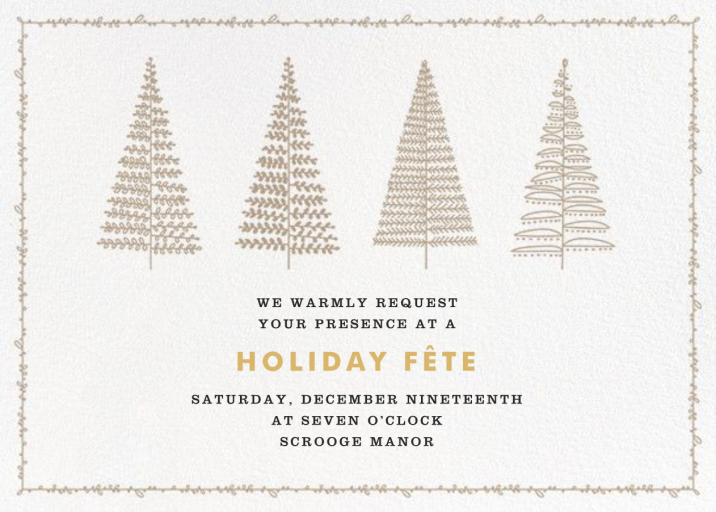 Tree Lines - Housewarming Invitation by Crate & Barrel