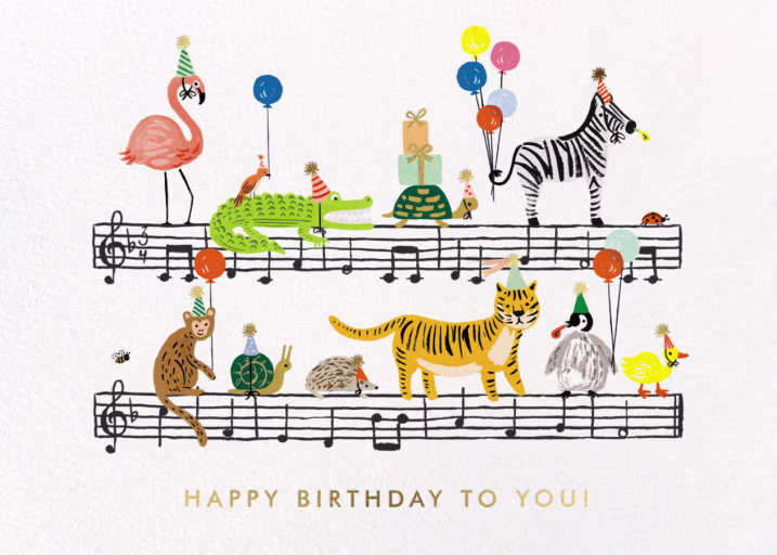 Happy Birthday Song (Greeting) - Birthday Card by Rifle Paper Co.