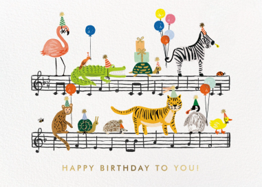 Happy Birthday Song (Greeting) - Birthday Card by Rifle Paper Co.