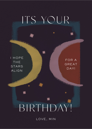 Astrological - Birthday Card by Jungalow