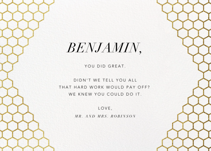 Honeycomb Party - Greeting Card by Paperless Post