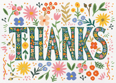 Wild Floral - Thank You Card by Rifle Paper Co.