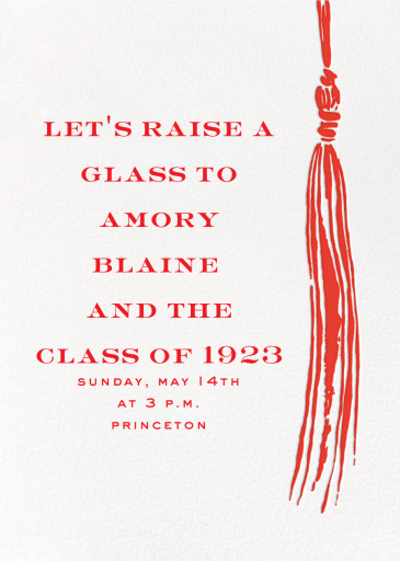 KSNY Tassel - Graduation Party Invitation by kate spade new york