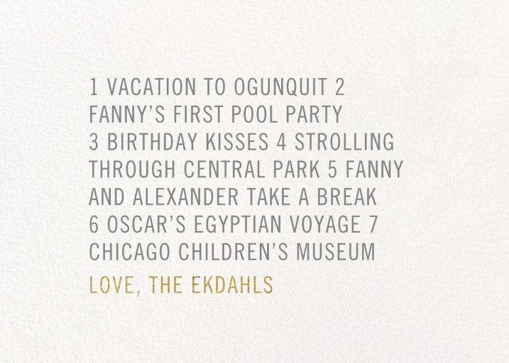 Retrospective - Greeting Card by Paperless Post - Back