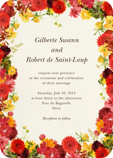 Ambient Blossoms - Wedding Invitation by Felix Doolittle