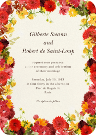 Ambient Blossoms - Wedding Invitation by Felix Doolittle