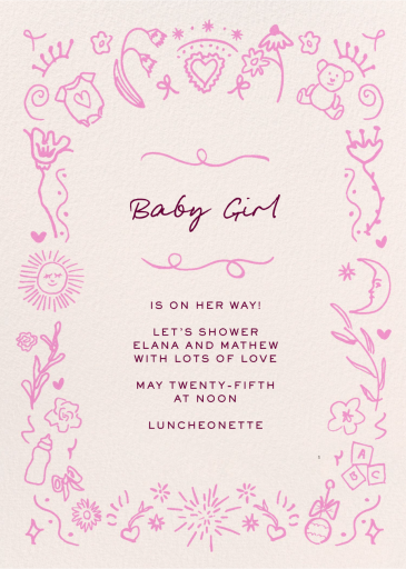 Baby Keepsakes - Baby Shower Invitation by Pulp Templates Co.