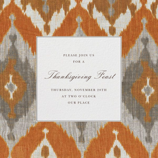 Montespan Satin - Fall Party Invitation by Oscar de la Renta