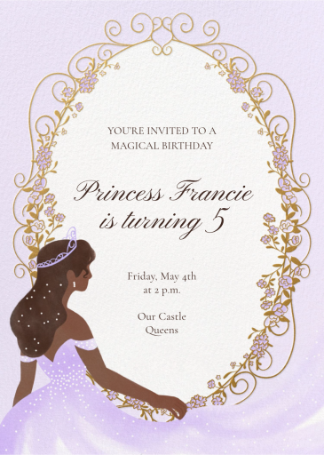 Sparkling Princess - Birthday Invitation by Paperless Post