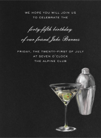 Martini and Shaker by Paperless Post