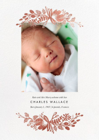 Floral Silhouette (Portrait Photo) - Announcement by Rifle Paper Co.