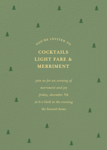 Mini Trees - Party Invitation by Sugar Paper