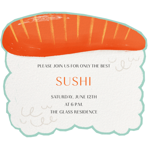 Sushi (Novelty) - Invitation by Paperless Post