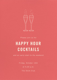 Coral - Happy Hour Invitation by Paperless Post
