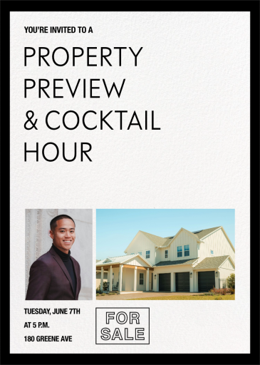 Modern Poster (Customizable Template) - Open House Invitation by Paperless Post