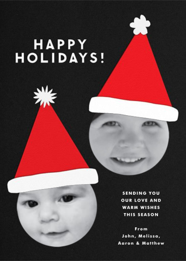 Santa Hat (Multi-Photo) - Holiday Card by The Indigo Bunting