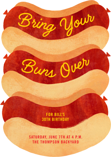 Bring Your Buns Over - Birthday Invitation by Paperless Post