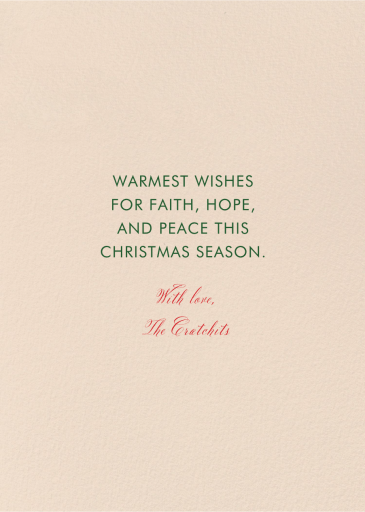 Yuletide Frame - Holiday Card by Rifle Paper Co. - Back