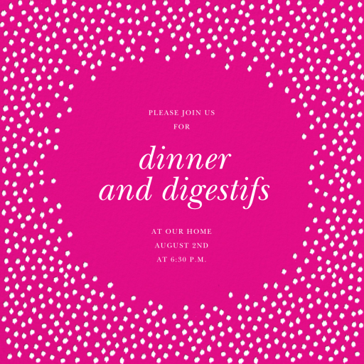 Ikat Dot Home - Cocktail Party Invitation by Oscar de la Renta