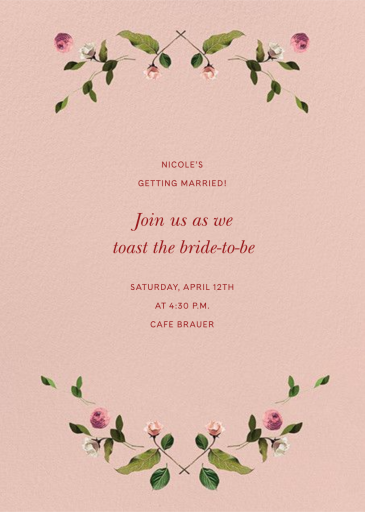 Cortile - Bridal Shower Invitation by Venamour
