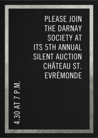 Simple Gold Border - Business Event Invitation by Paperless Post