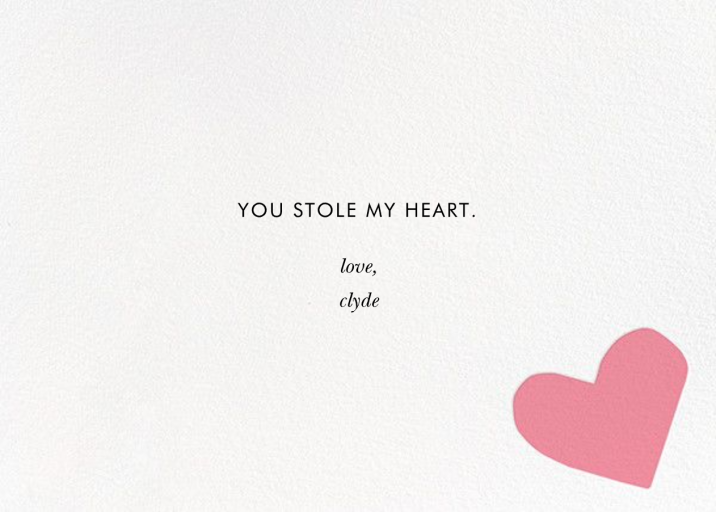 Dancing Hearts - Valentine's Day Card by kate spade new york - Back