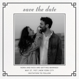 Nixon Border (Photo Save the Date) - Save the Date by Jonathan Adler